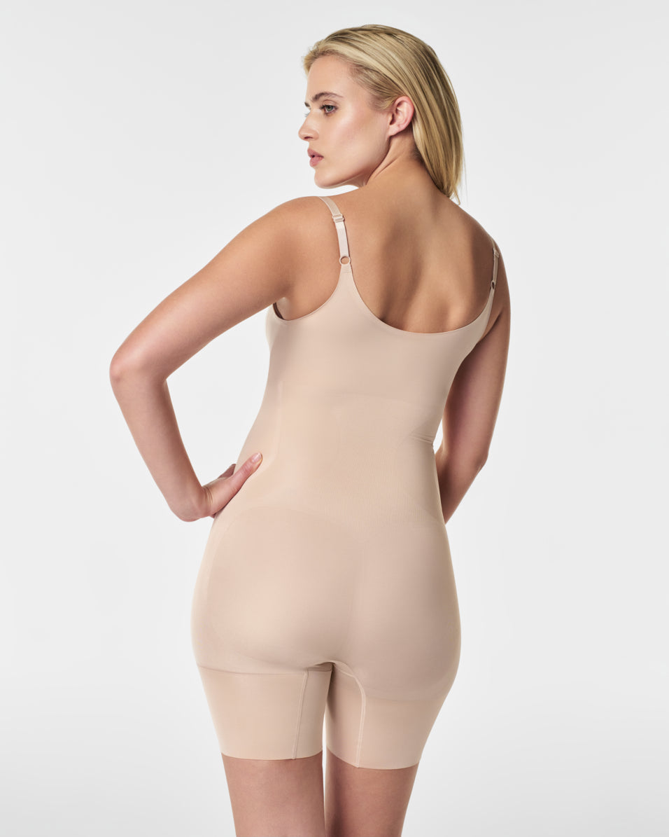 LUKUSAFIshape™ OnCore Open-Bust Mid-Thigh Bodysuit