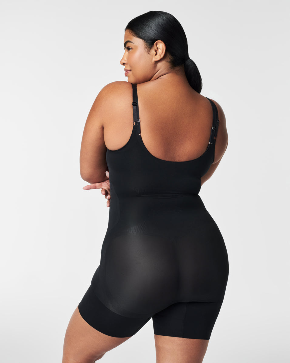 LUKUSAFIshape™ OnCore Open-Bust Mid-Thigh Bodysuit