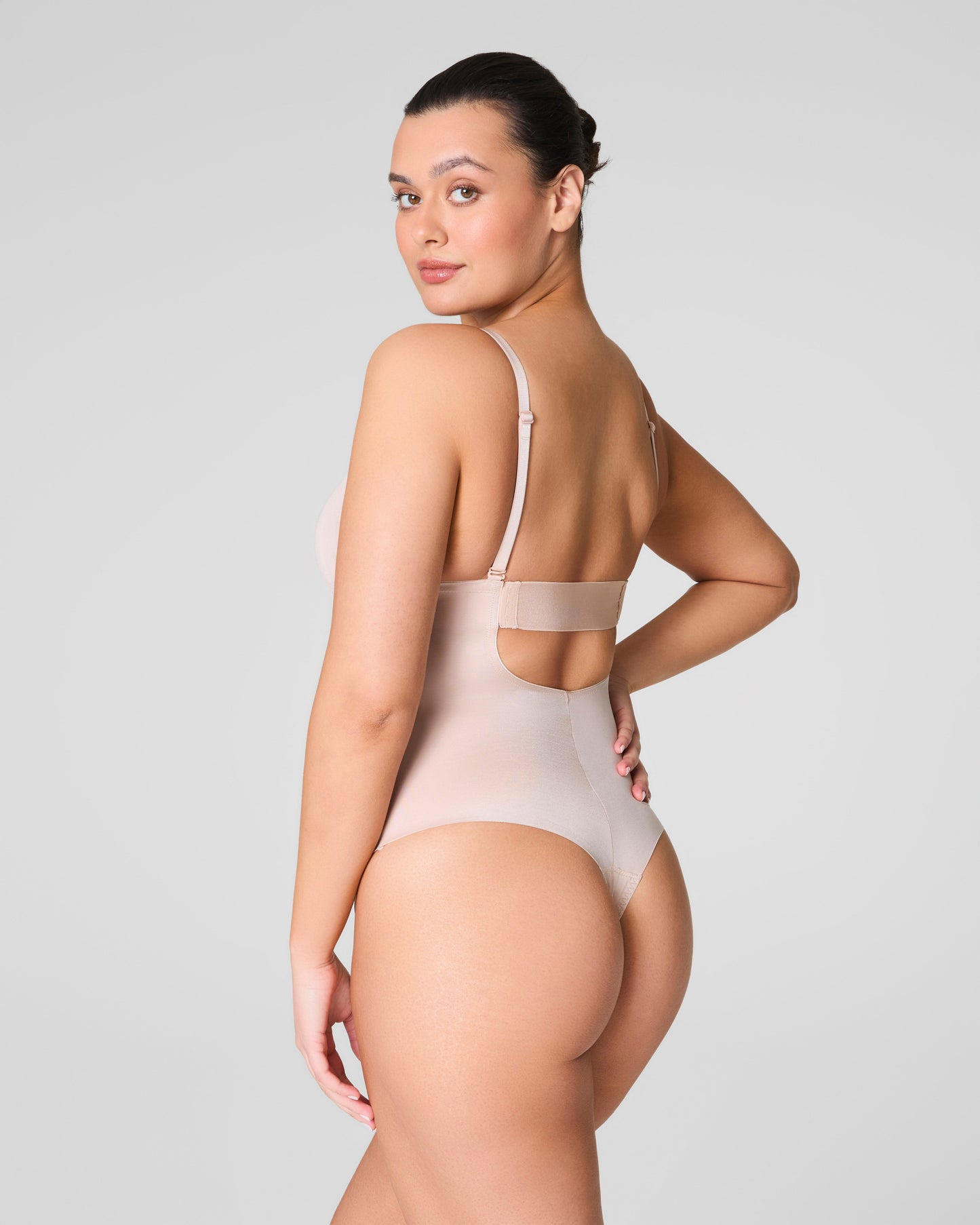 LUKUSAFIshape™ Suit Your Fancy Plunge Low-Back Thong Bodysuit