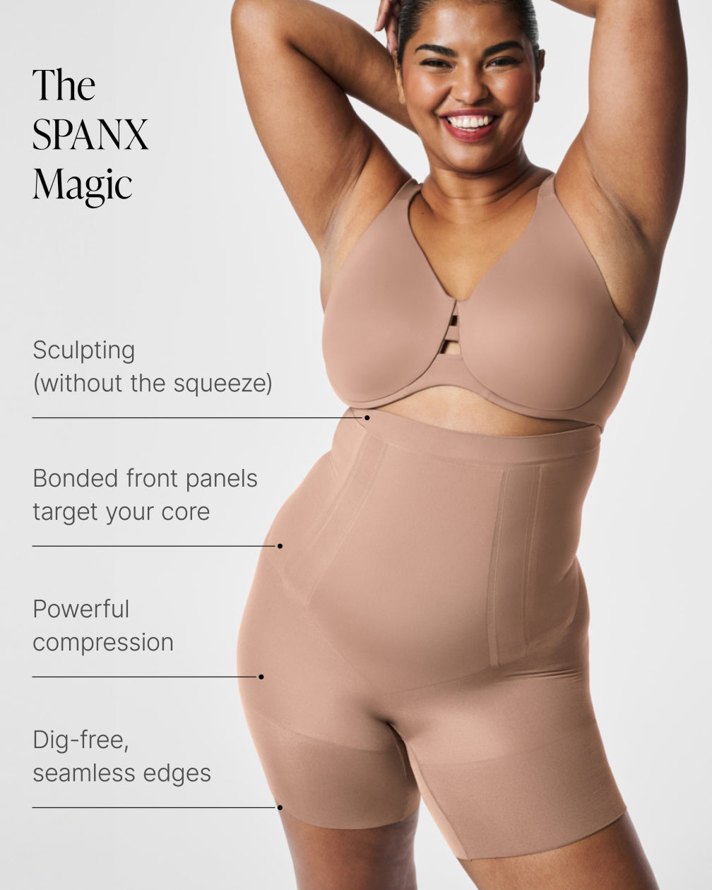 LUKUSAFIsculpt™ OnCore High-Waisted Mid-Thigh Short