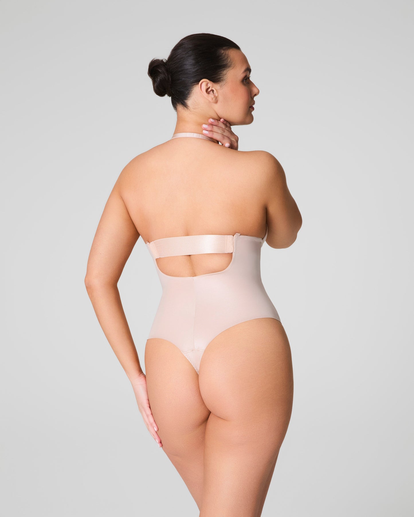 LUKUSAFIshape™ Suit Your Fancy Plunge Low-Back Thong Bodysuit