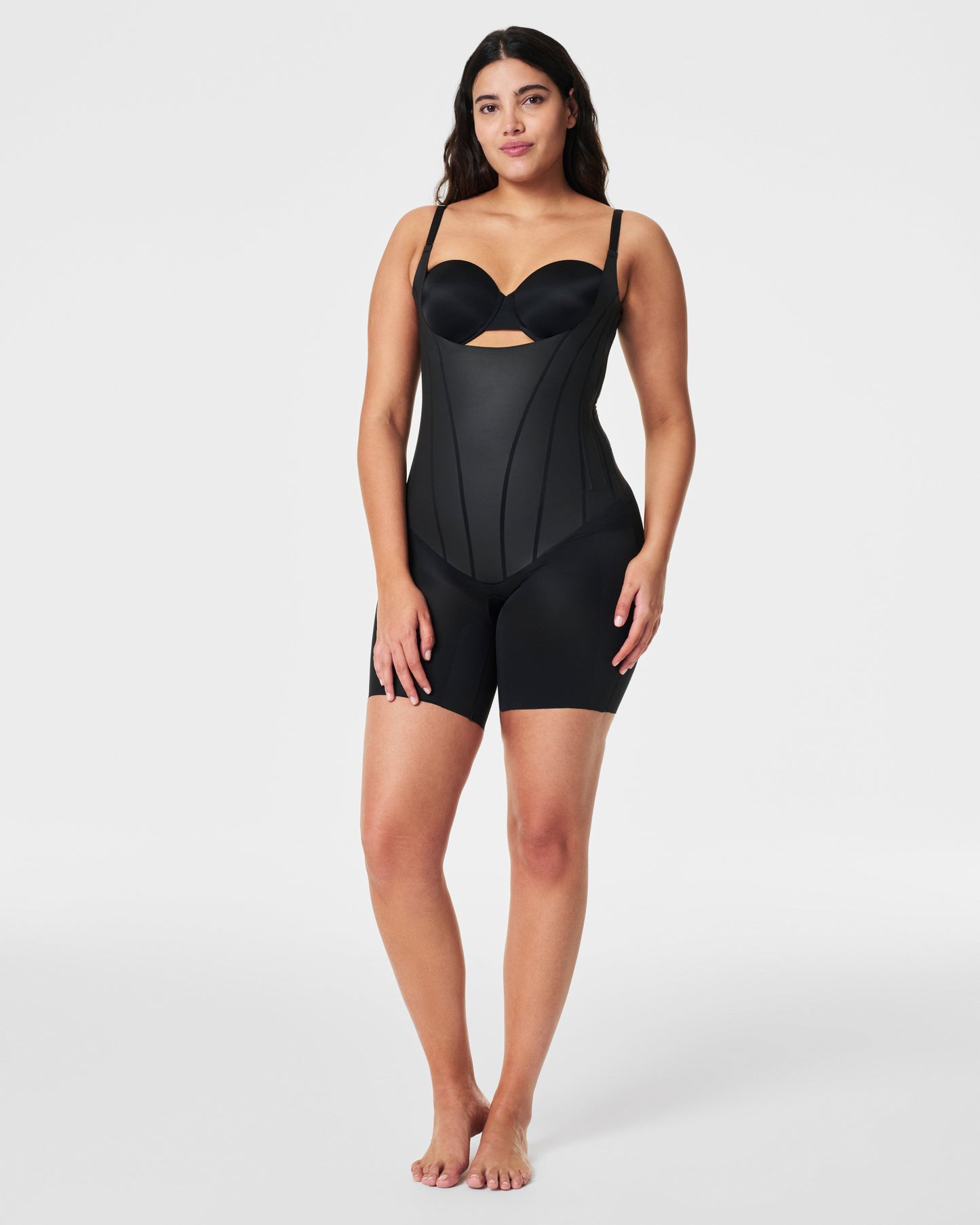 LUKUSAFIsupersculpt™ TotalContour Open-Bust Mid-Thigh Bodysuit