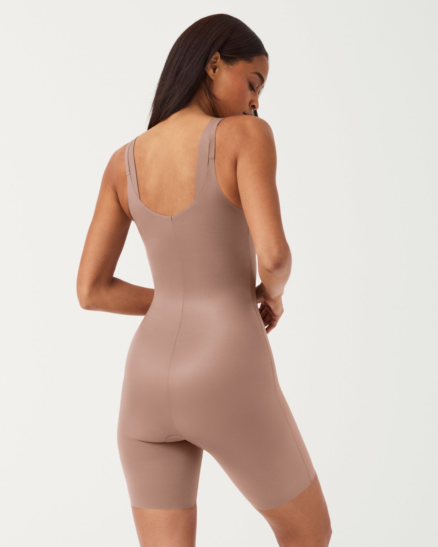 LUKUSAFIshape™ Invisible Open-Bust Mid-Thigh Bodysuit