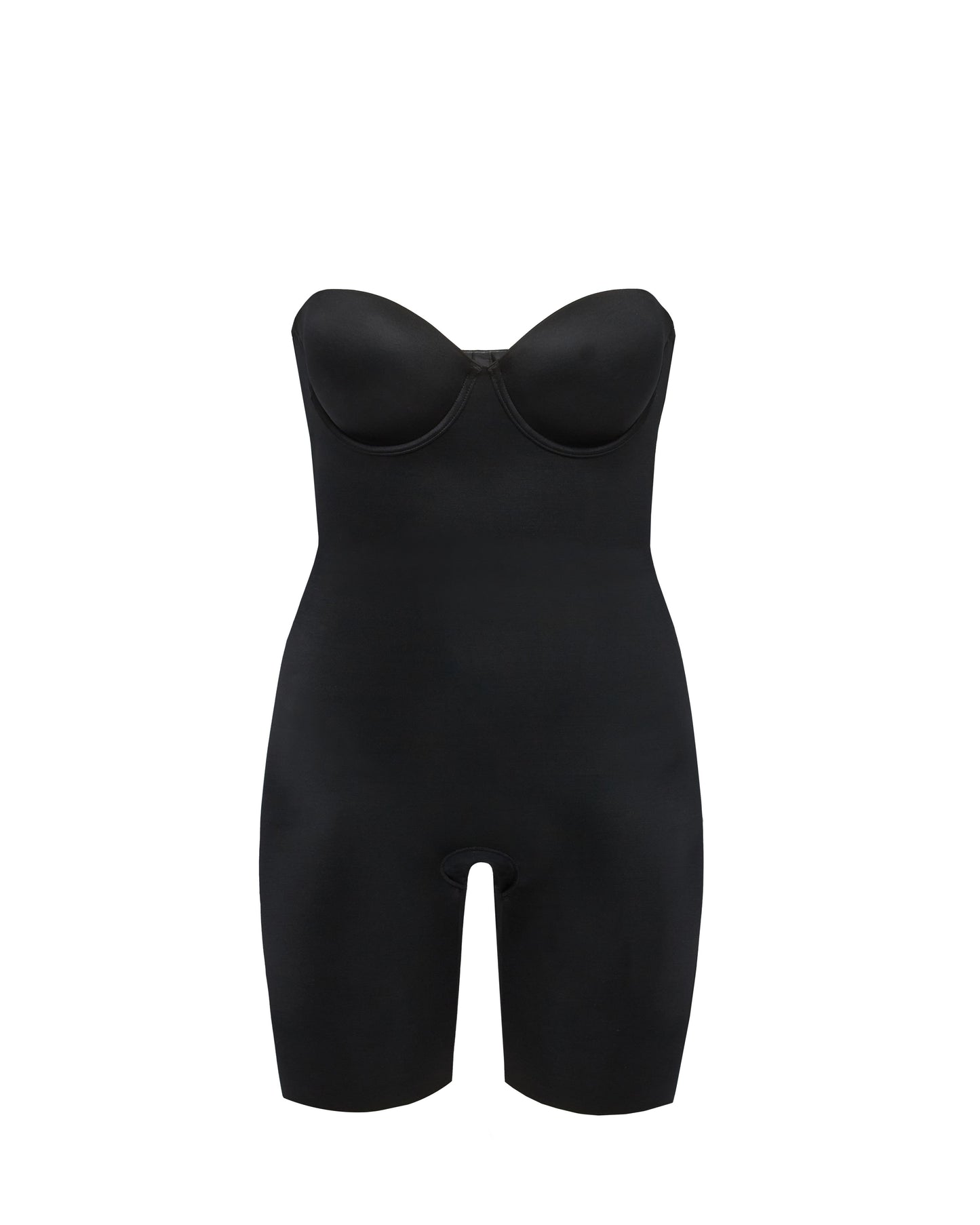 LUKUSAFIshape™ Suit Your Fancy Strapless Cupped Mid-Thigh Bodysuit