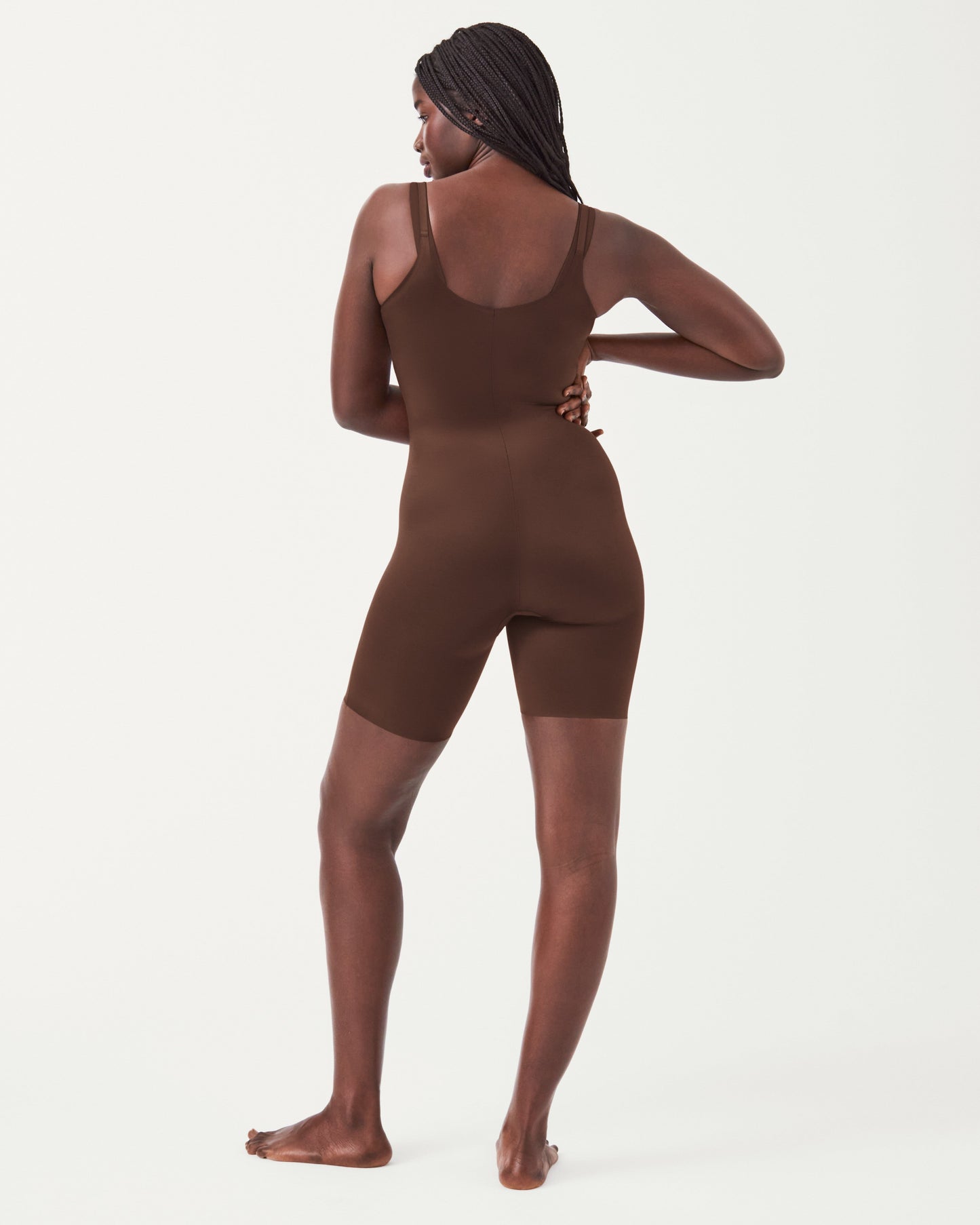 LUKUSAFIshape™ Invisible Open-Bust Mid-Thigh Bodysuit