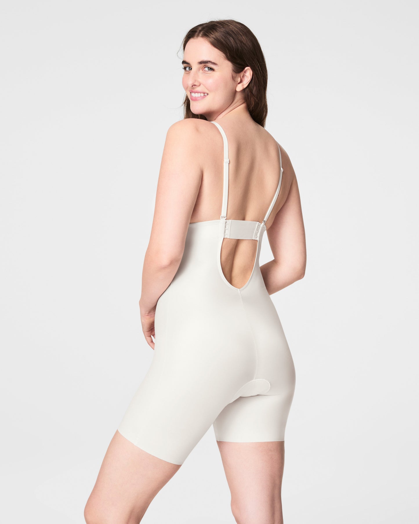 LUKUSAFIshape™ Suit Your Fancy Plunge Low-Back Mid-Thigh Bodysuit